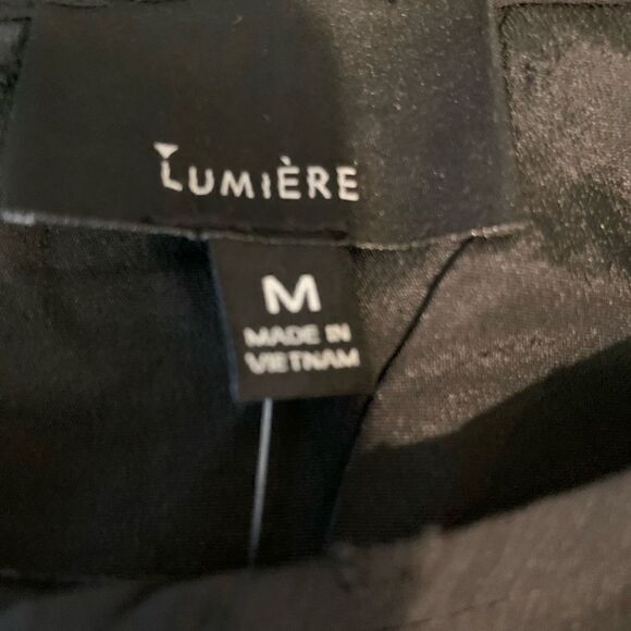 Urban Outfitters Lumière Swiss Dot Dolman Long Sleeve Mini Dress Black Size M Ne - Picture 11 of 15